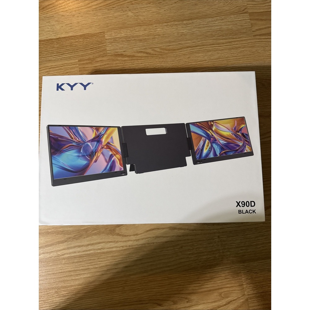 KYY 15.6" Laptop Monitor Extender Portable Triple Monitor 1080P FHD IPS X90D
